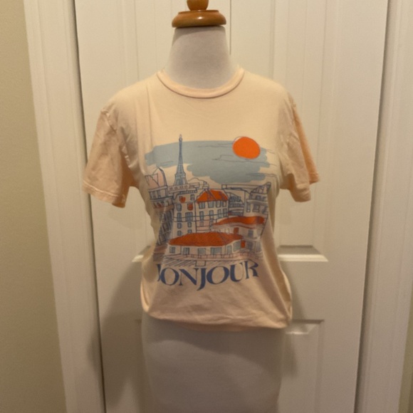 Retrobrand Top Graphic Tee Bonjour - Picture 1 of 7